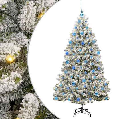 Künstlicher Weihnachtsbaum 180 cm 300 LEDs Warmes Weiß