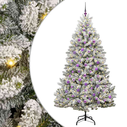 Künstlicher Weihnachtsbaum 210 cm 300 LEDs Warmes Weiß