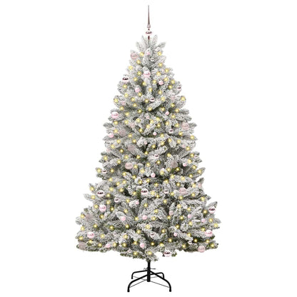 Künstlicher Weihnachtsbaum 240 cm 300 LEDs Warmes Weiß