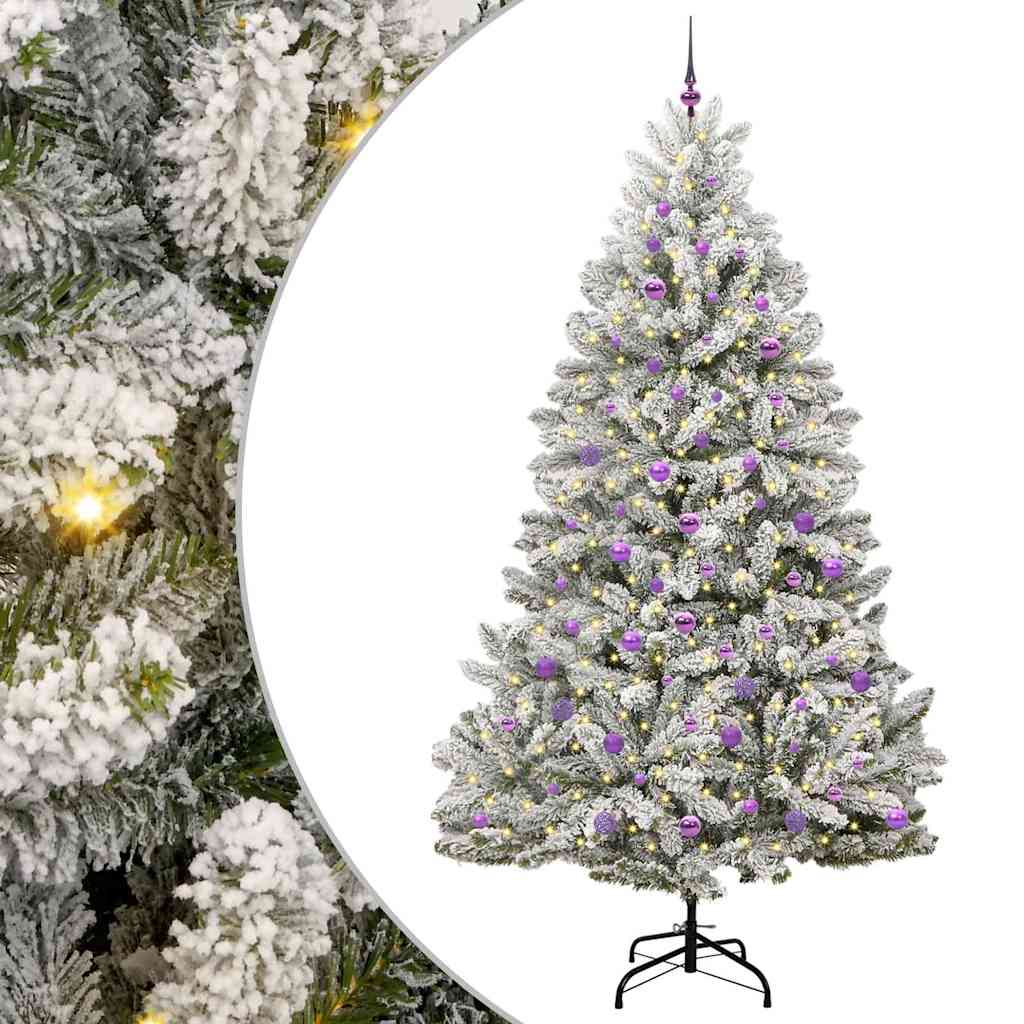 Künstlicher Weihnachtsbaum 240 cm 300 LEDs Warmes Weiß