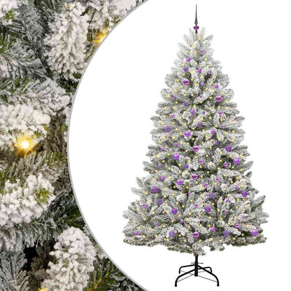 Künstlicher Weihnachtsbaum 240 cm 300 LEDs Warmes Weiß