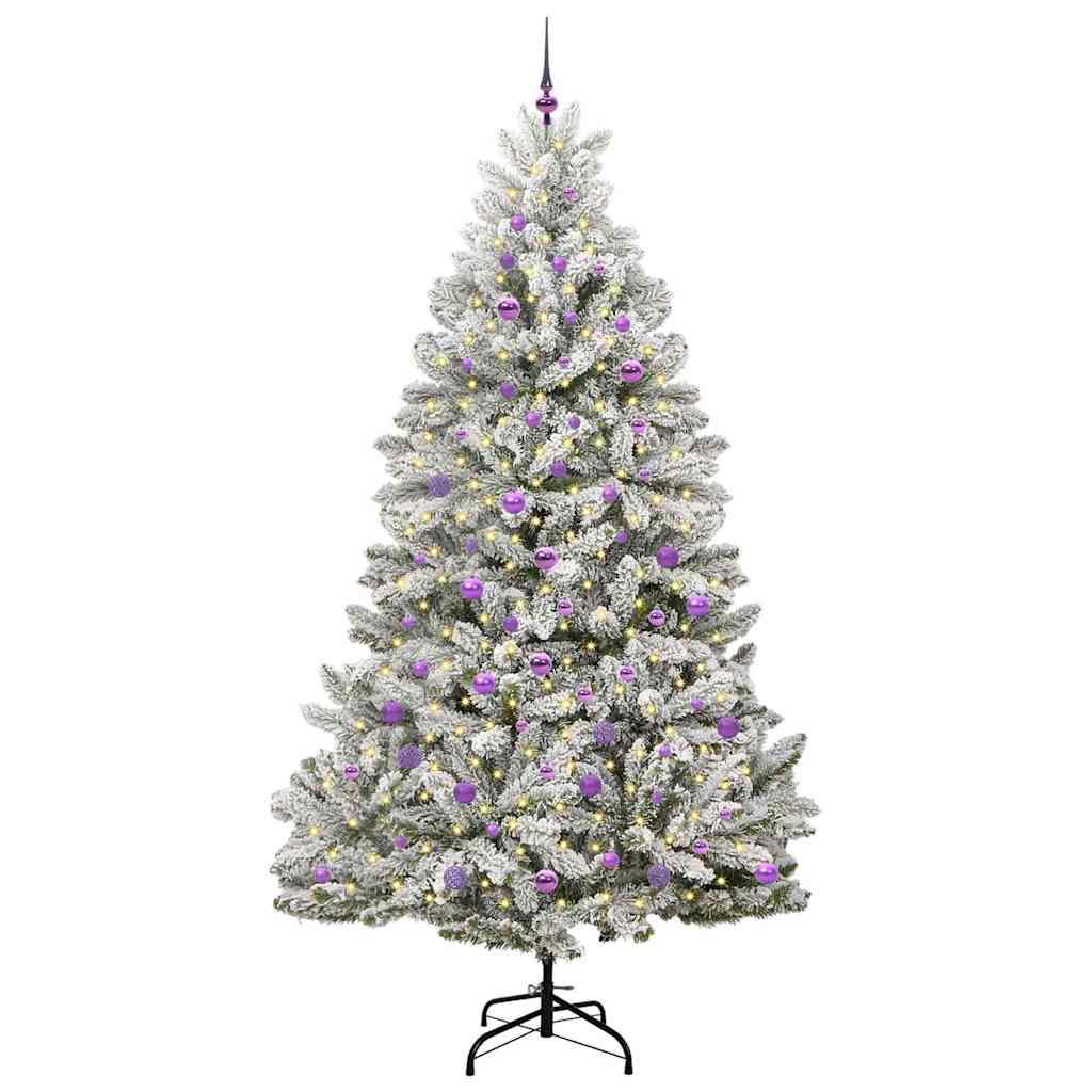 Künstlicher Weihnachtsbaum 240 cm 300 LEDs Warmes Weiß