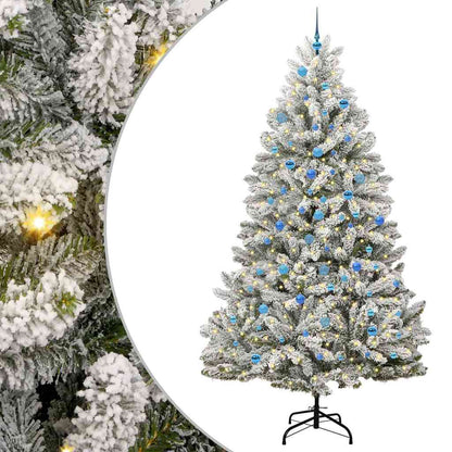 Künstlicher Weihnachtsbaum 240 cm 300 LEDs Warmes Weiß