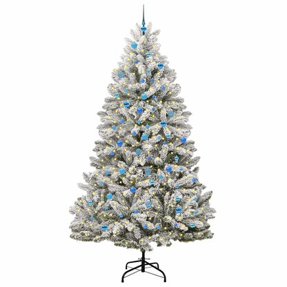 Künstlicher Weihnachtsbaum 240 cm 300 LEDs Warmes Weiß