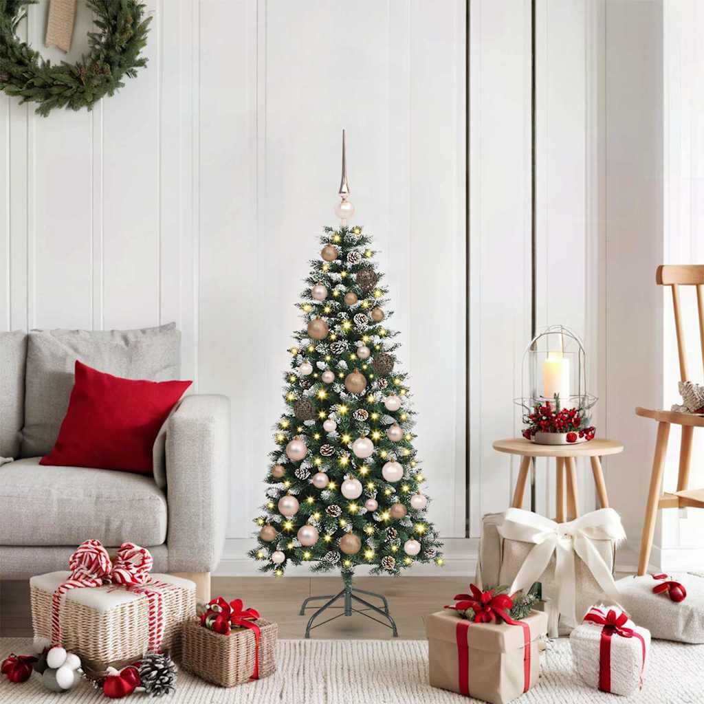 Künstlicher Weihnachtsbaum Grün 120 cm PVC, Plastik und Stahl