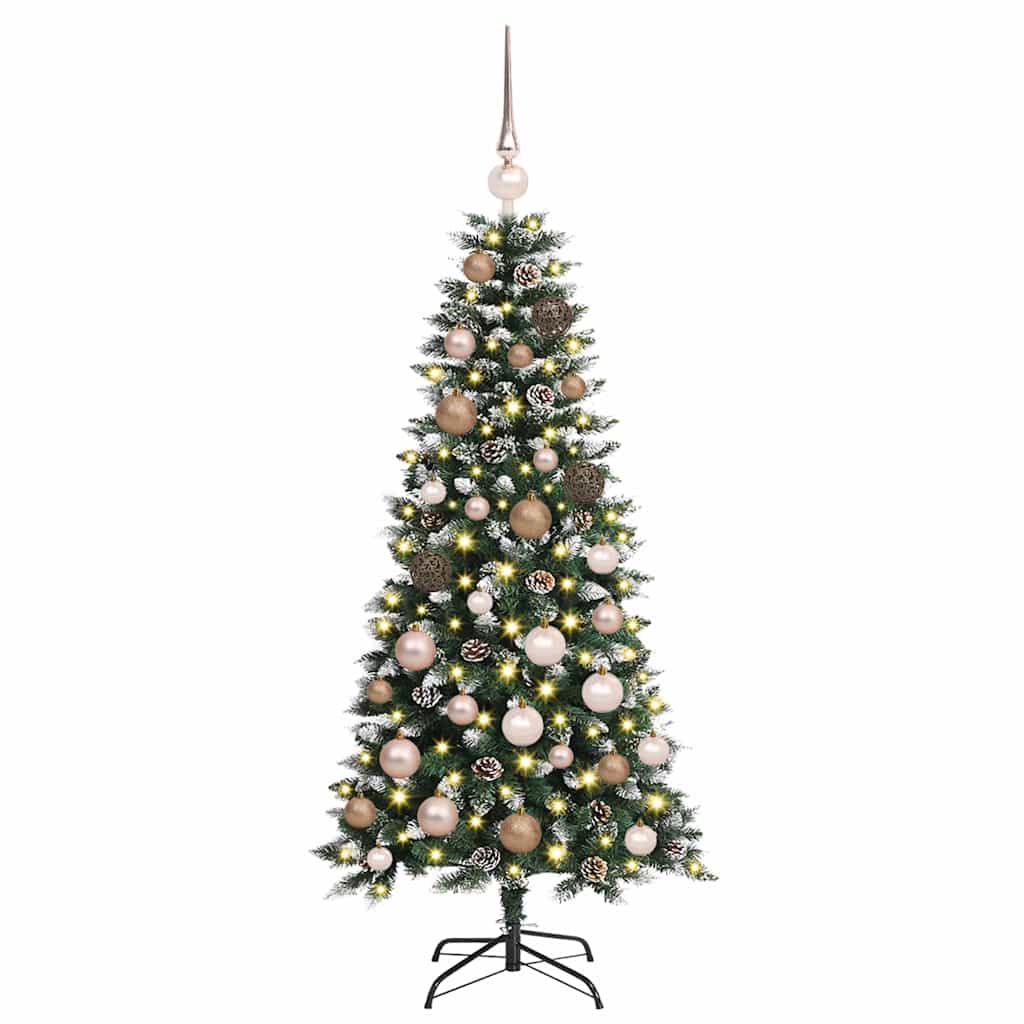 Künstlicher Weihnachtsbaum Grün 120 cm PVC, Plastik und Stahl