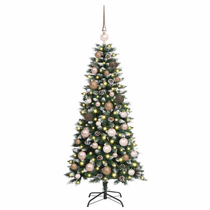 Künstlicher Weihnachtsbaum Grün 120 cm PVC, Plastik und Stahl