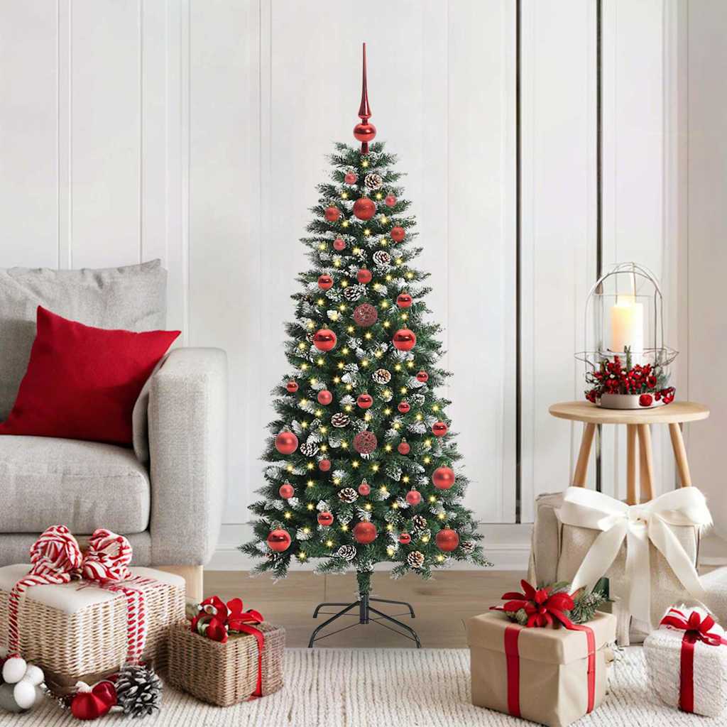 Künstlicher Weihnachtsbaum Grün 120 cm PVC, Plastik und Stahl