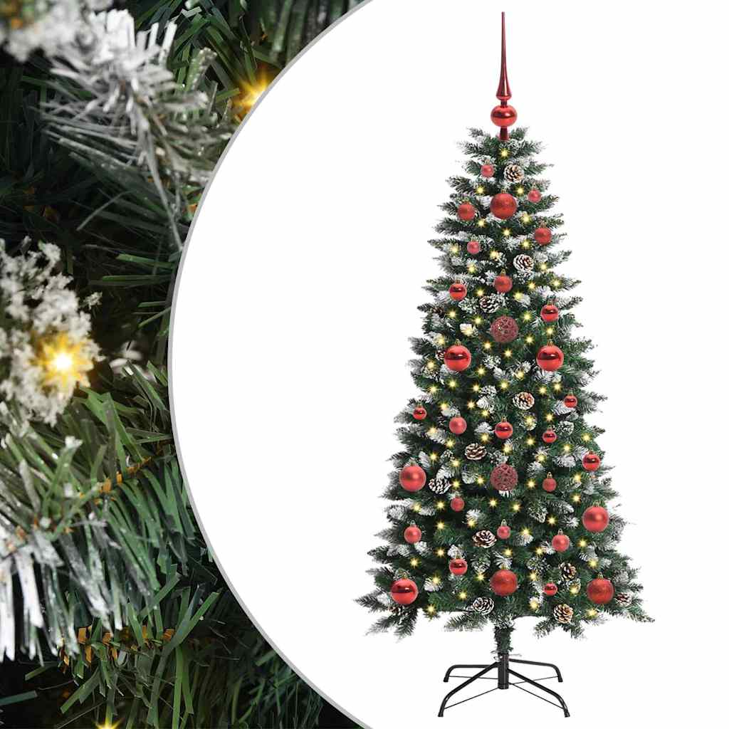 Künstlicher Weihnachtsbaum Grün 120 cm PVC, Plastik und Stahl