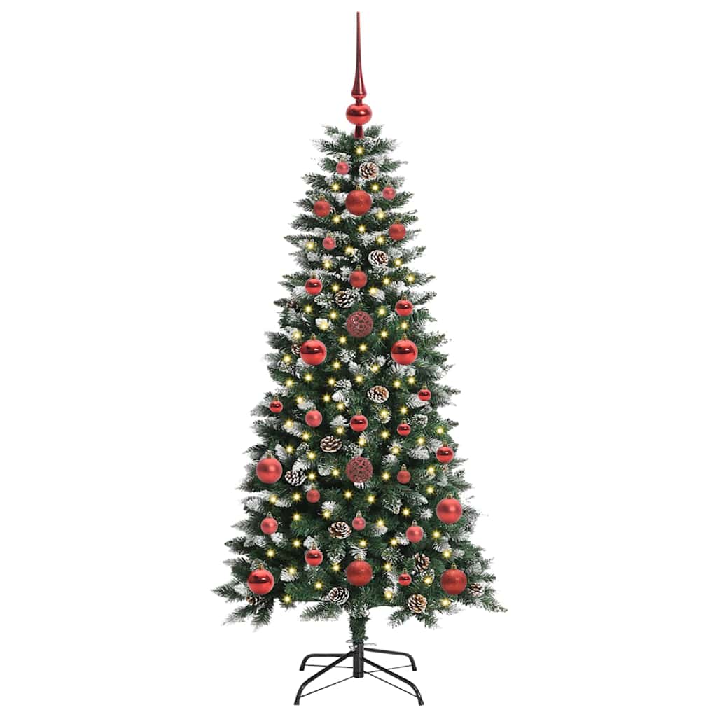 Künstlicher Weihnachtsbaum Grün 120 cm PVC, Plastik und Stahl