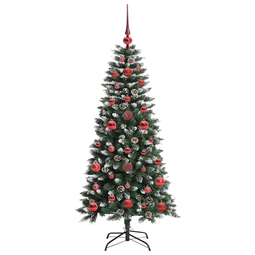 Künstlicher Weihnachtsbaum Grün 120 cm PVC, Plastik und Stahl
