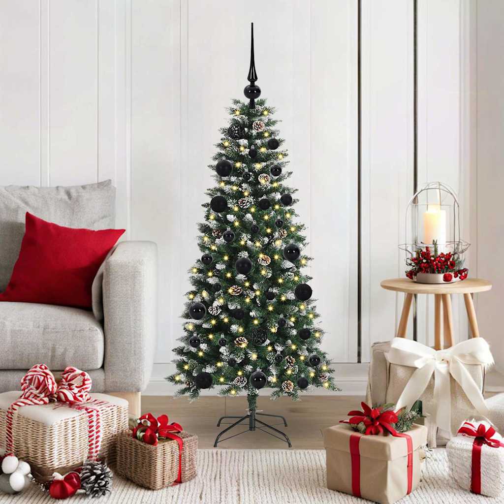 Künstlicher Weihnachtsbaum Grün 120 cm PVC, Plastik und Stahl