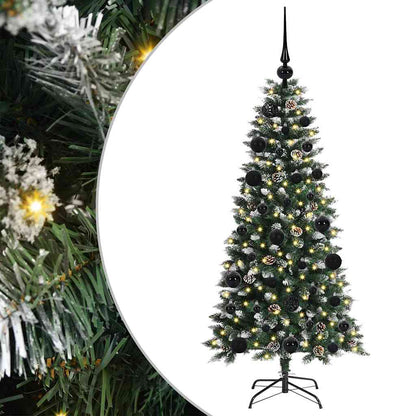 Künstlicher Weihnachtsbaum Grün 120 cm PVC, Plastik und Stahl