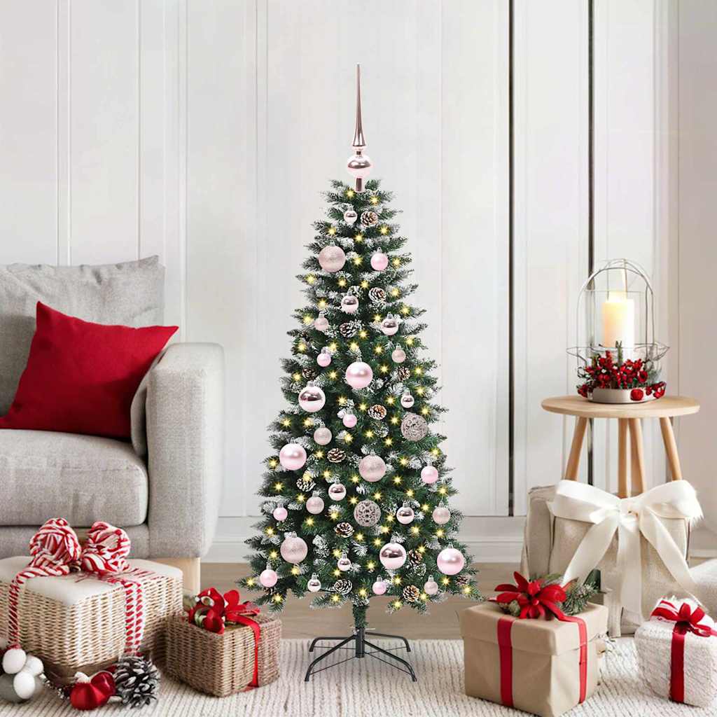 Künstlicher Weihnachtsbaum Grün 120 cm PVC, Plastik und Stahl