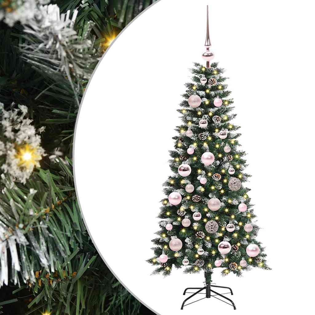 Künstlicher Weihnachtsbaum Grün 120 cm PVC, Plastik und Stahl