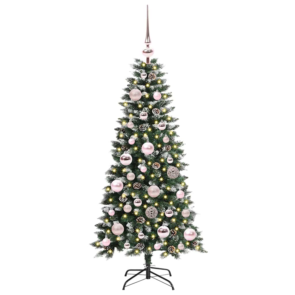 Künstlicher Weihnachtsbaum Grün 120 cm PVC, Plastik und Stahl
