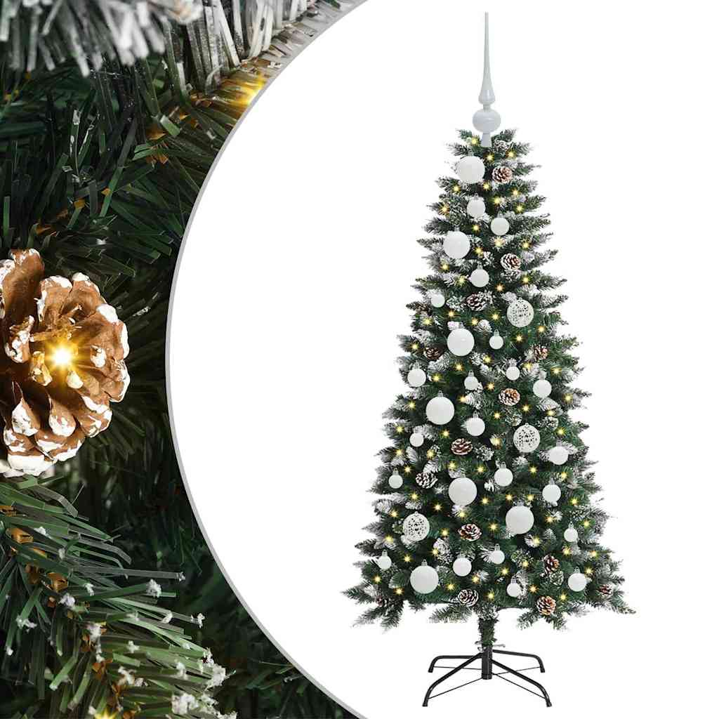 Künstlicher Weihnachtsbaum Grün 120 cm PVC, Plastik und Stahl