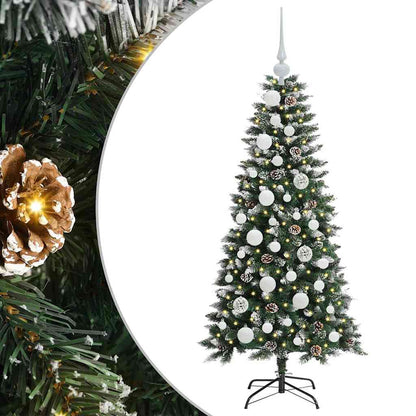 Künstlicher Weihnachtsbaum Grün 120 cm PVC, Plastik und Stahl
