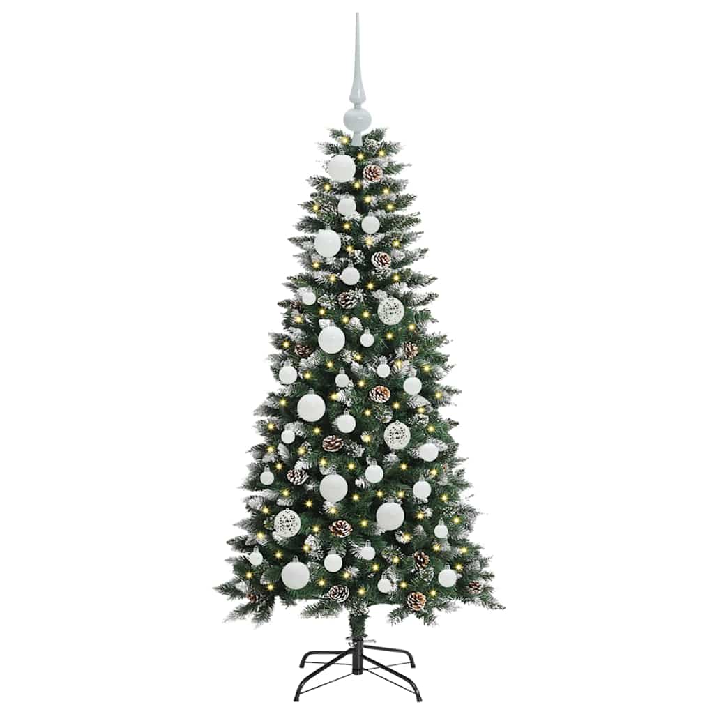 Künstlicher Weihnachtsbaum Grün 120 cm PVC, Plastik und Stahl