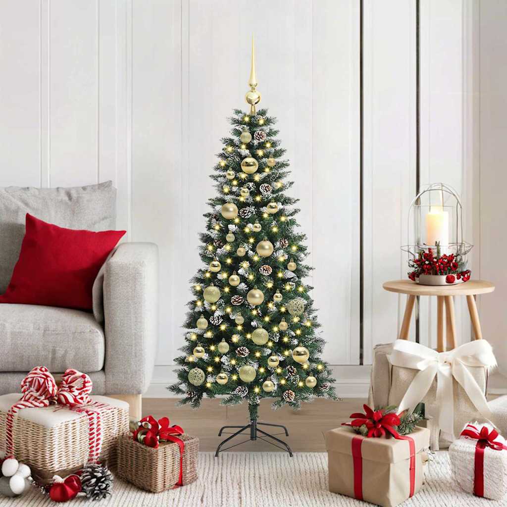 Künstlicher Weihnachtsbaum Grün 120 cm PVC, Plastik und Stahl