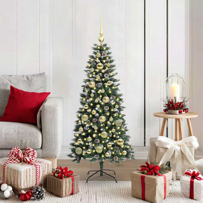 Künstlicher Weihnachtsbaum Grün 120 cm PVC, Plastik und Stahl