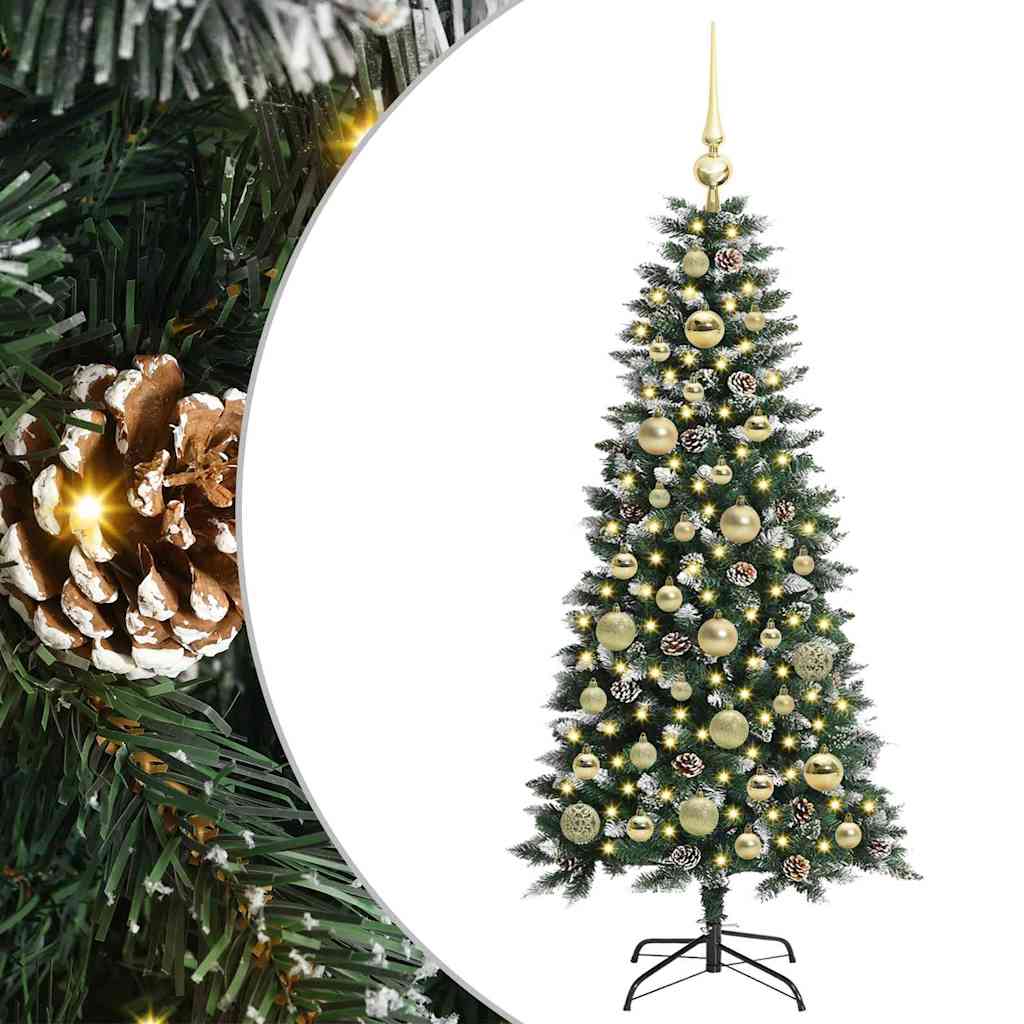 Künstlicher Weihnachtsbaum Grün 120 cm PVC, Plastik und Stahl