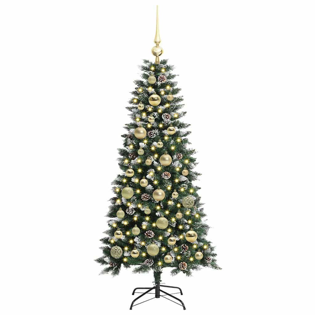 Künstlicher Weihnachtsbaum Grün 120 cm PVC, Plastik und Stahl