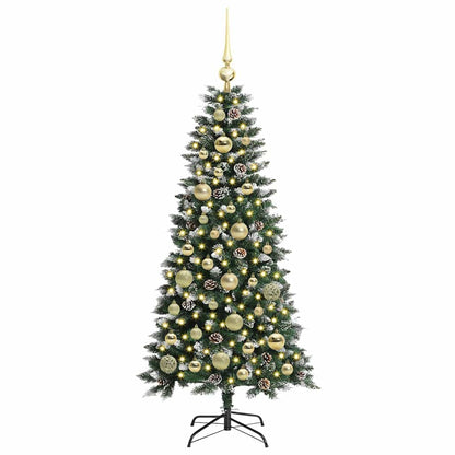 Künstlicher Weihnachtsbaum Grün 120 cm PVC, Plastik und Stahl