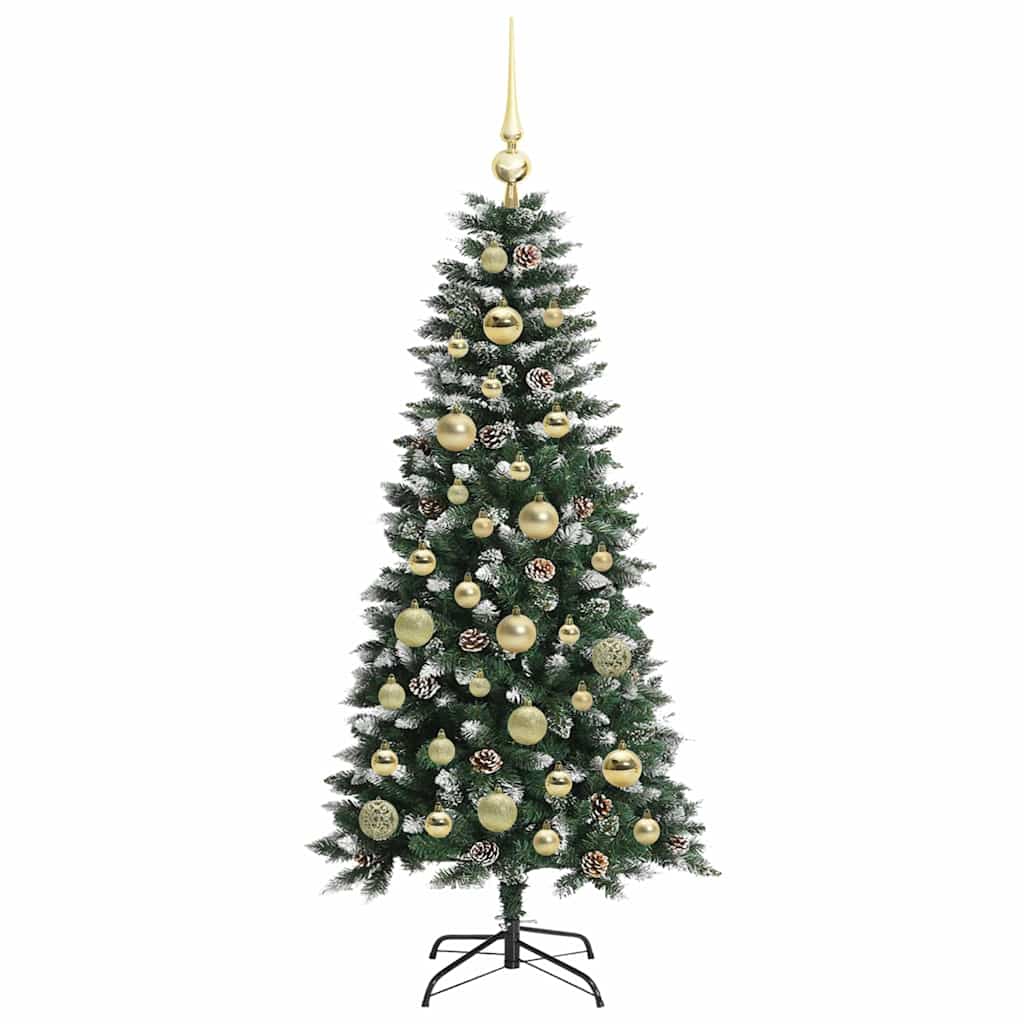 Künstlicher Weihnachtsbaum Grün 120 cm PVC, Plastik und Stahl