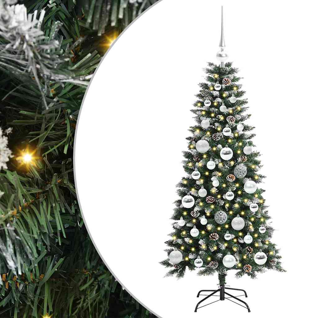 Künstlicher Weihnachtsbaum Grün 120 cm PVC, Plastik und Stahl