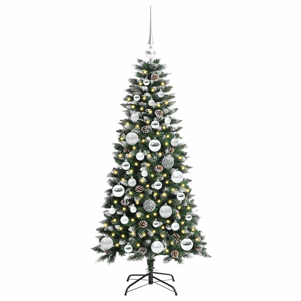 Künstlicher Weihnachtsbaum Grün 120 cm PVC, Plastik und Stahl
