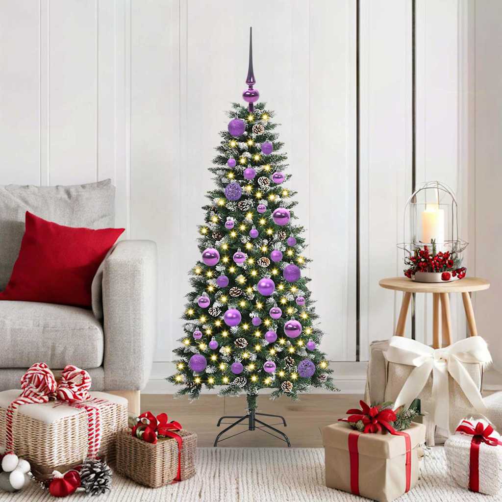 Künstlicher Weihnachtsbaum Grün 120 cm PVC, Plastik und Stahl