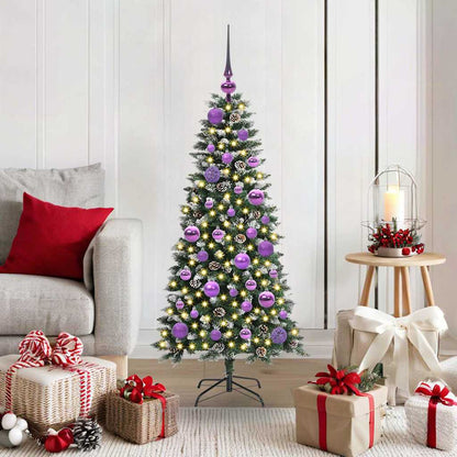 Künstlicher Weihnachtsbaum Grün 120 cm PVC, Plastik und Stahl