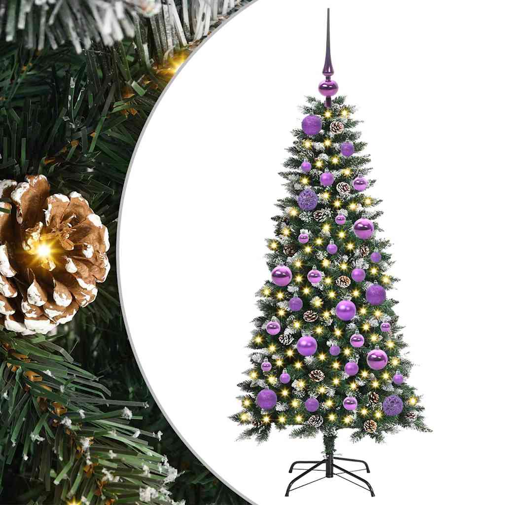 Künstlicher Weihnachtsbaum Grün 120 cm PVC, Plastik und Stahl