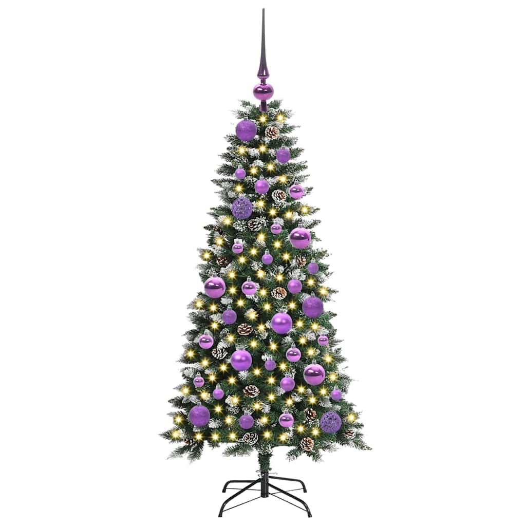 Künstlicher Weihnachtsbaum Grün 120 cm PVC, Plastik und Stahl