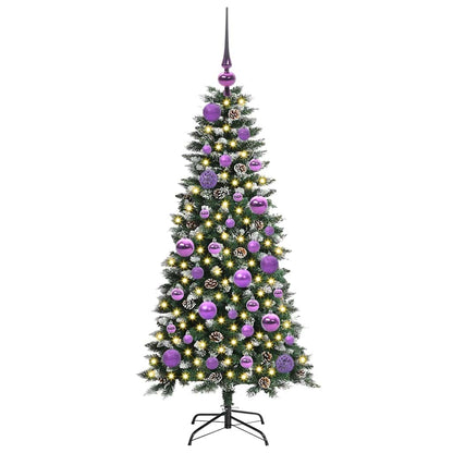 Künstlicher Weihnachtsbaum Grün 120 cm PVC, Plastik und Stahl
