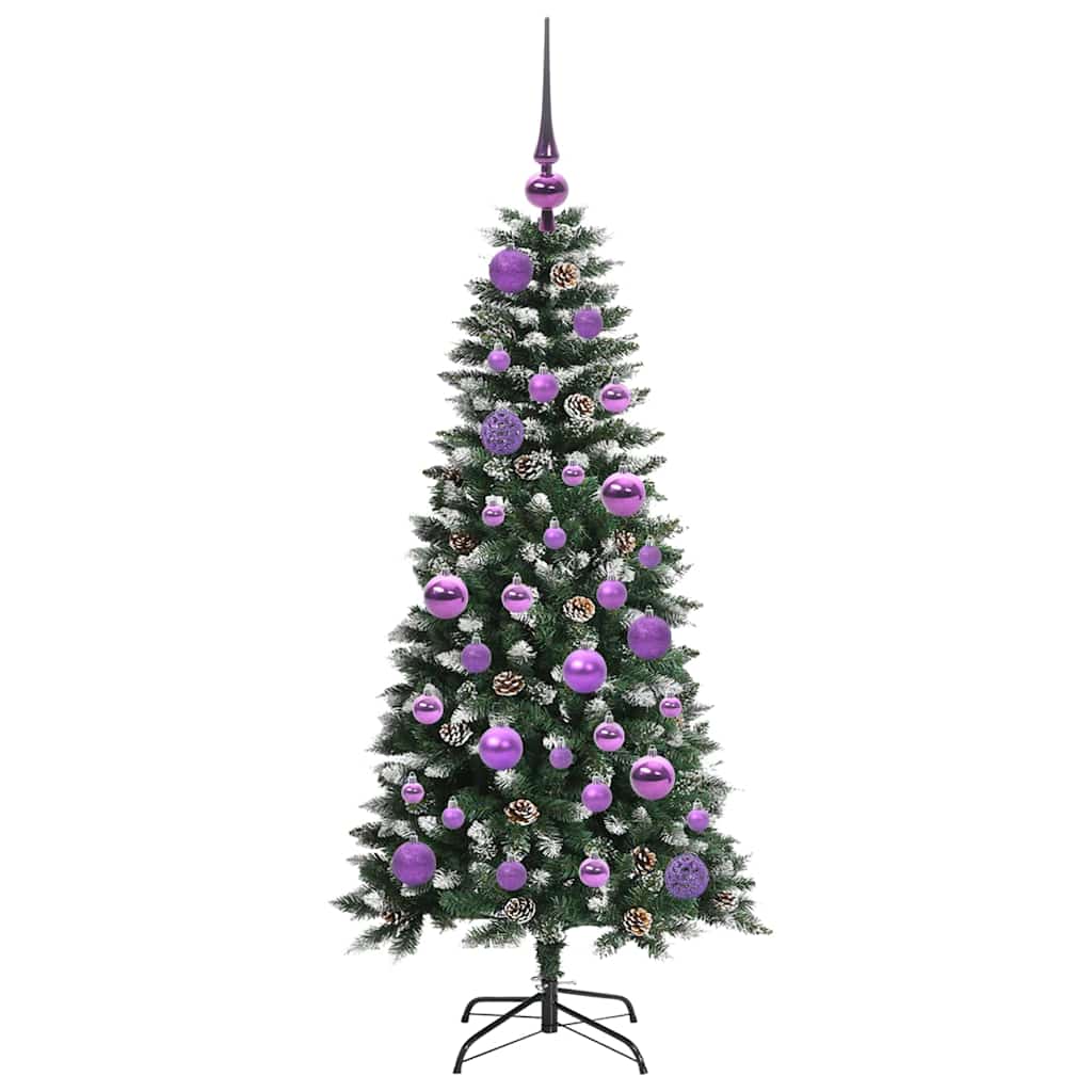 Künstlicher Weihnachtsbaum Grün 120 cm PVC, Plastik und Stahl
