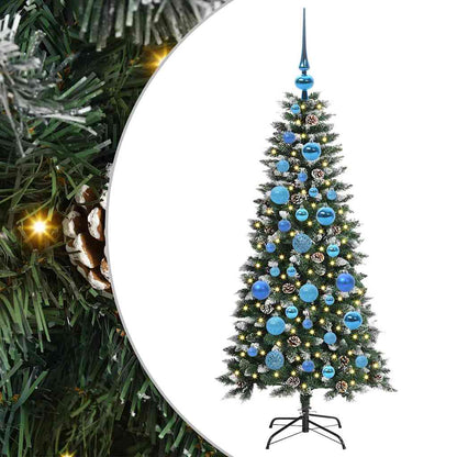 Künstlicher Weihnachtsbaum Grün 120 cm PVC, Plastik und Stahl