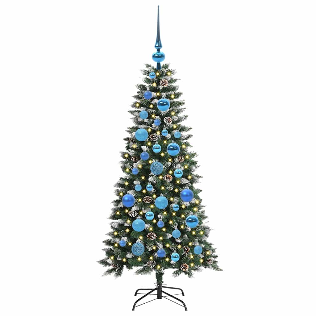 Künstlicher Weihnachtsbaum Grün 120 cm PVC, Plastik und Stahl