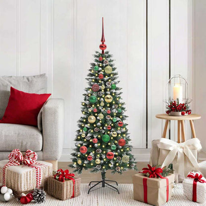 Künstlicher Weihnachtsbaum Grün 120 cm PVC, Plastik und Stahl