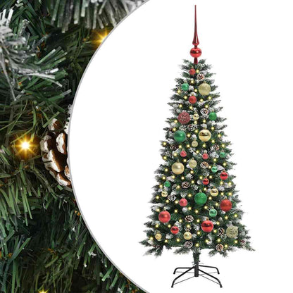 Künstlicher Weihnachtsbaum Grün 120 cm PVC, Plastik und Stahl