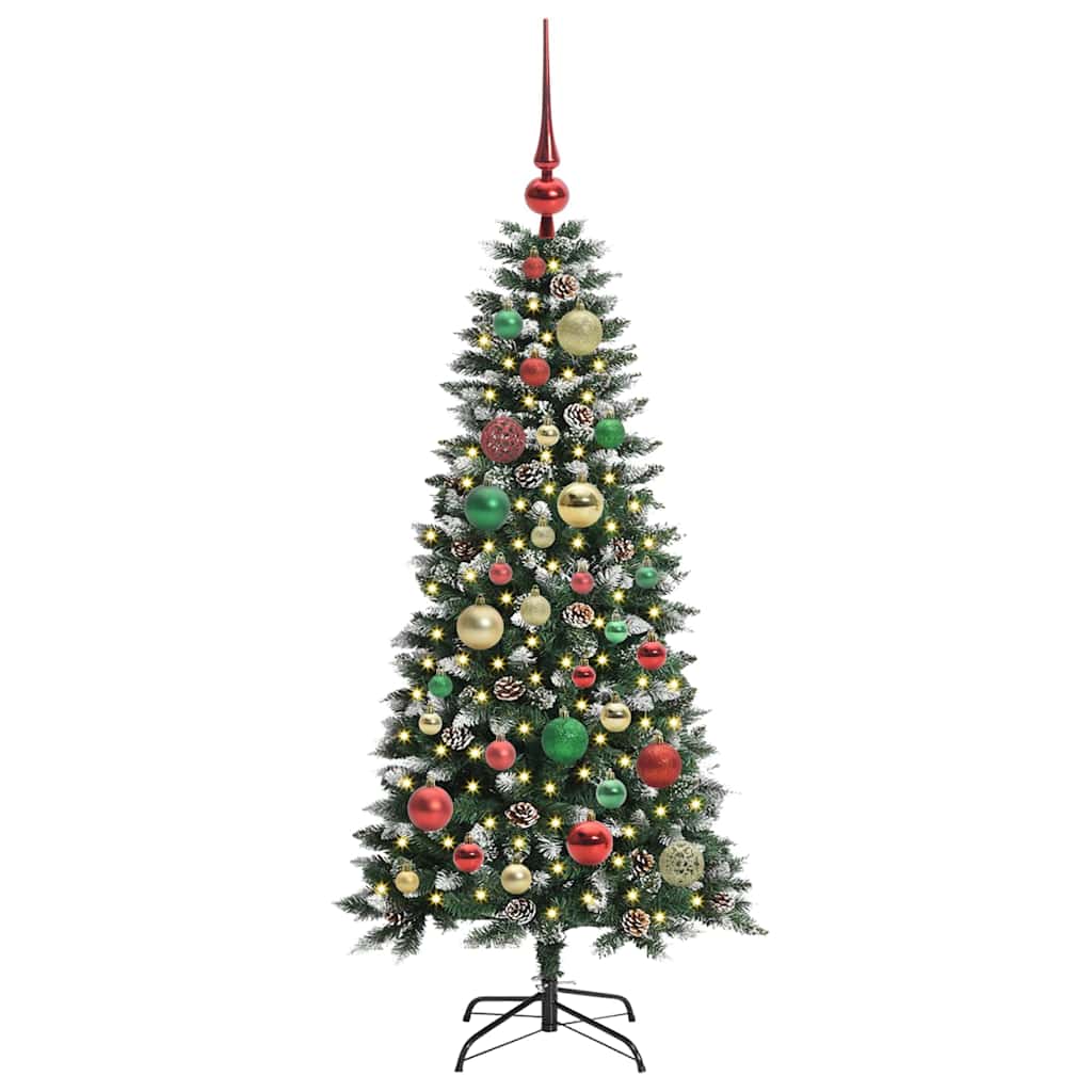 Künstlicher Weihnachtsbaum Grün 120 cm PVC, Plastik und Stahl