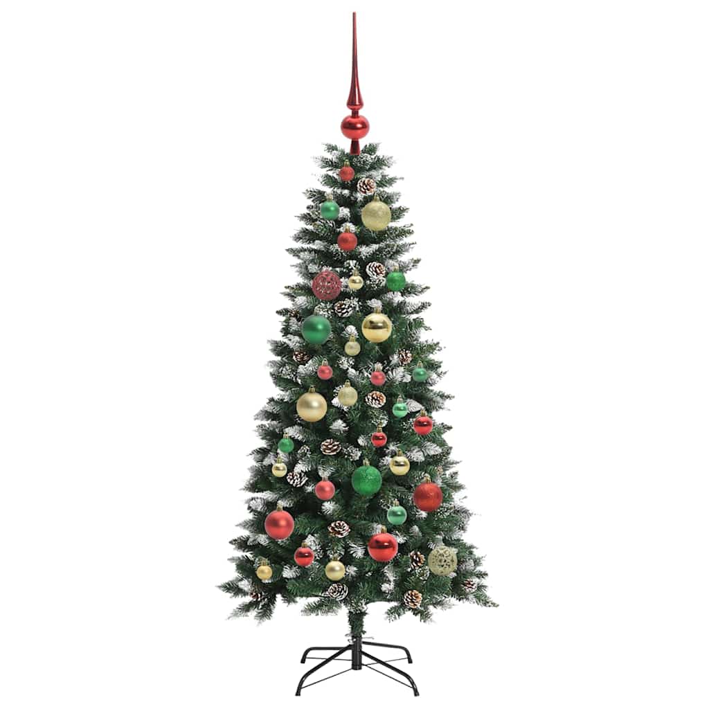 Künstlicher Weihnachtsbaum Grün 120 cm PVC, Plastik und Stahl