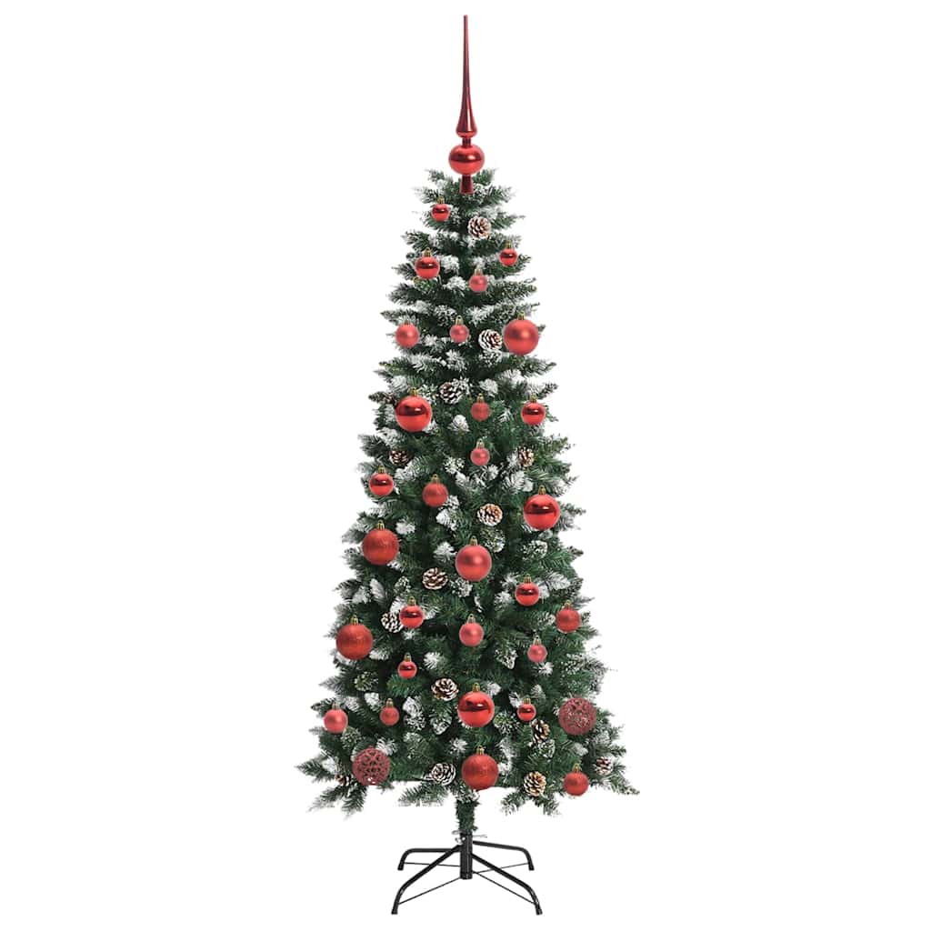 Künstlicher Weihnachtsbaum mit 150 LEDs mit Ständer Grün 150 cm