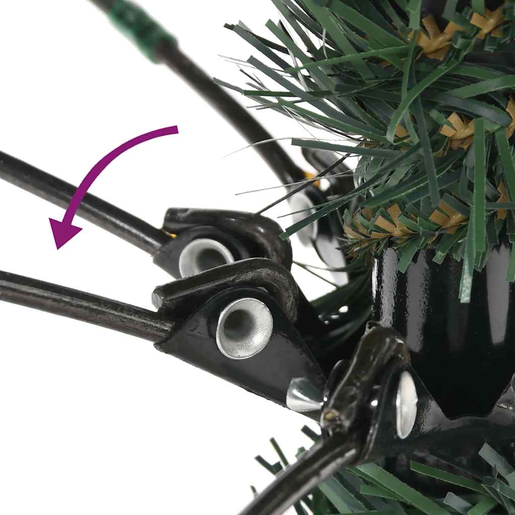 Künstlicher Weihnachtsbaum mit 300 LEDs mit Ständer Grün 180 cm