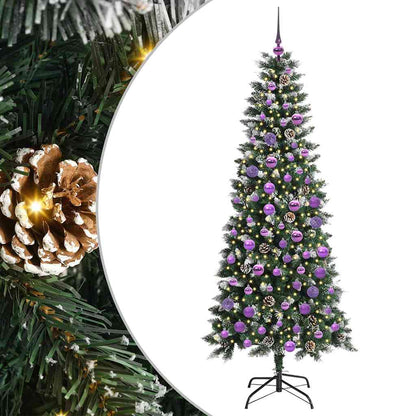 Künstlicher Weihnachtsbaum mit 300 LEDs mit Ständer Grün 180 cm