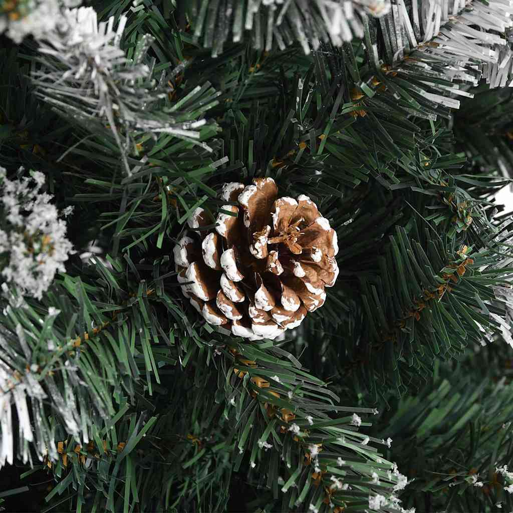 Künstlicher Weihnachtsbaum mit 300 LEDs mit Ständer Grün 210 cm