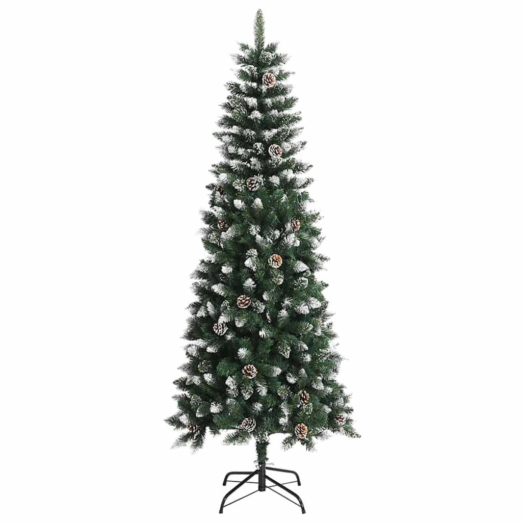 Künstlicher Weihnachtsbaum mit 300 LEDs mit Ständer Grün 210 cm