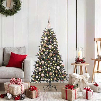 Künstlicher Weihnachtsbaum Grün 120 cm PVC, Plastik und Stahl