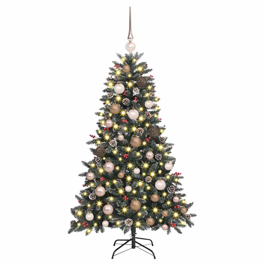 Künstlicher Weihnachtsbaum Grün 120 cm PVC, Plastik und Stahl